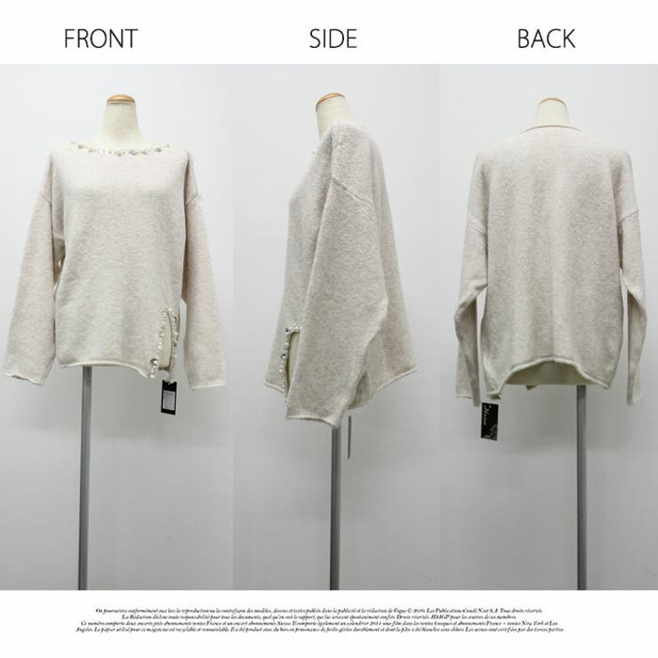 ロング シンプル ニット セット長袖  シンプル エレガント秋冬 | LATTE | 詳細画像9 