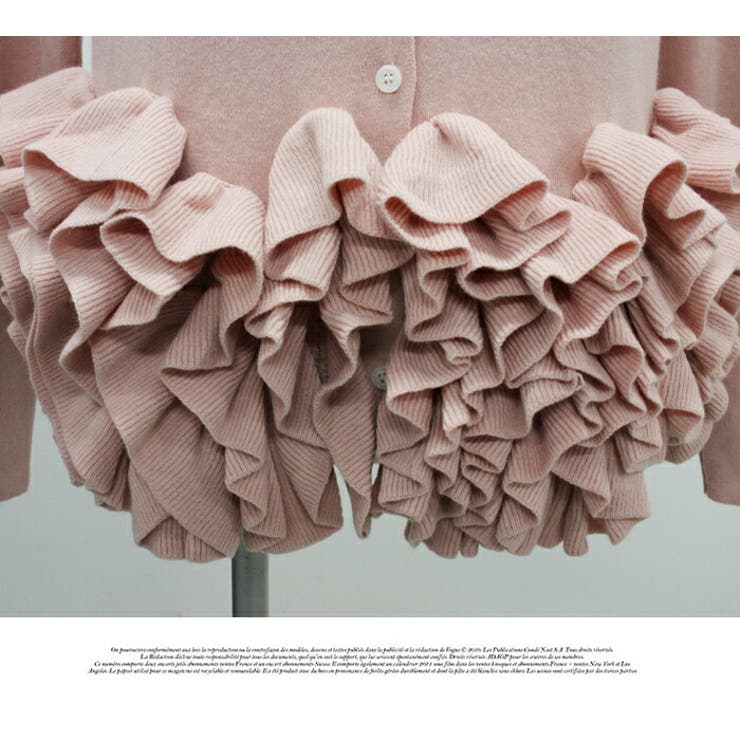 裾フリルがいっぱいで可愛いニットカーディガン | LATTE | 詳細画像9 