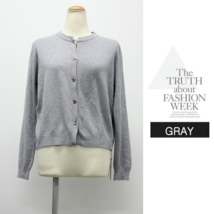 レディース カーディガン 可愛いごルドボタンニットカーディガン | LATTE | 詳細画像13 