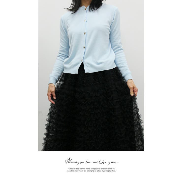 レディース カーディガン 可愛いごルドボタンニットカーディガン | LATTE | 詳細画像5 