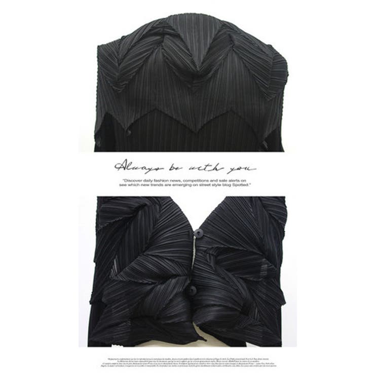 レディース  アウター ジャケット 羽織り プリーツ 高級 上品 長袖 | LATTE | 詳細画像2 