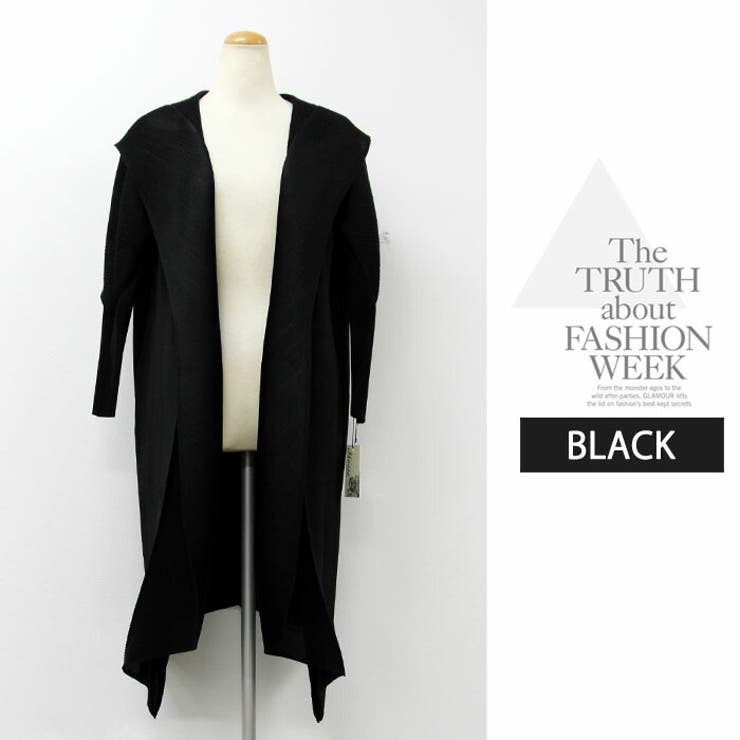 アウター ジャケット プリーツ ロング丈 膝下 羽織り高級 上品 長袖 | LATTE | 詳細画像10 