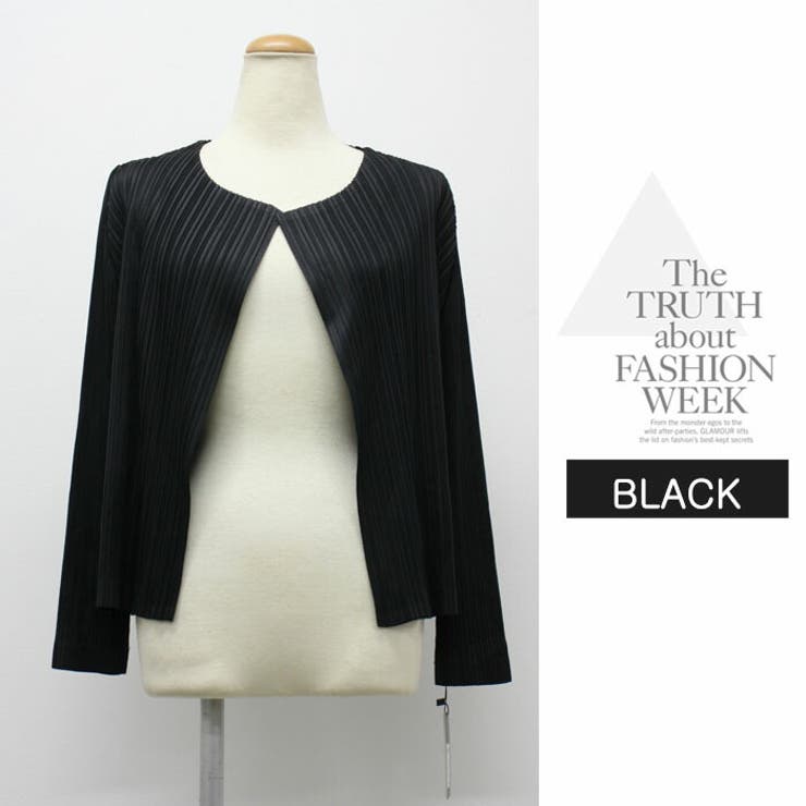 プリーツ カーディガン ボレロ 重ね着 プリーツ 高級 上品 おしゃれ 長袖 | LATTE | 詳細画像4 