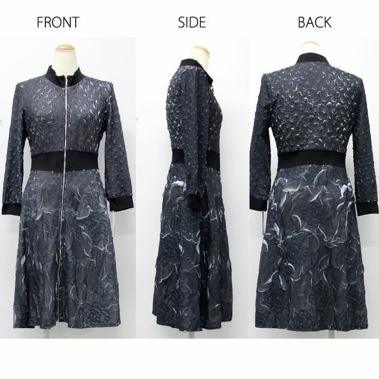 アウター ジャケット ロング丈 膝下 羽織り プリーツ 高級 長袖 無地 | LATTE | 詳細画像9 