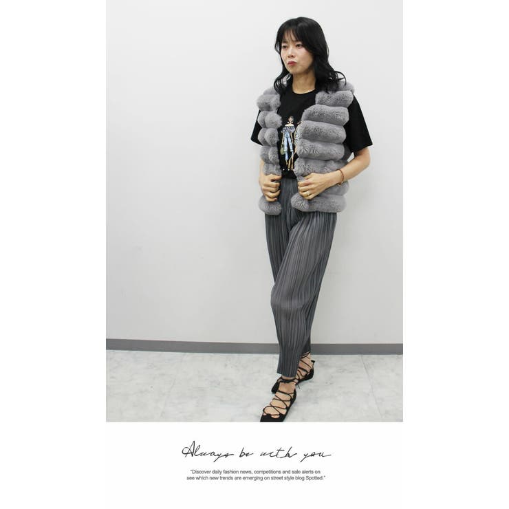 レディース ボトムス 裾しぼりプリーツパンツ | LATTE | 詳細画像3 