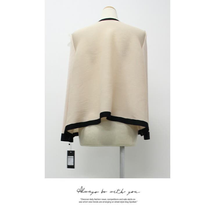 花モチーフ付横プリーツカーディガンssg260108 | LATTE | 詳細画像10 