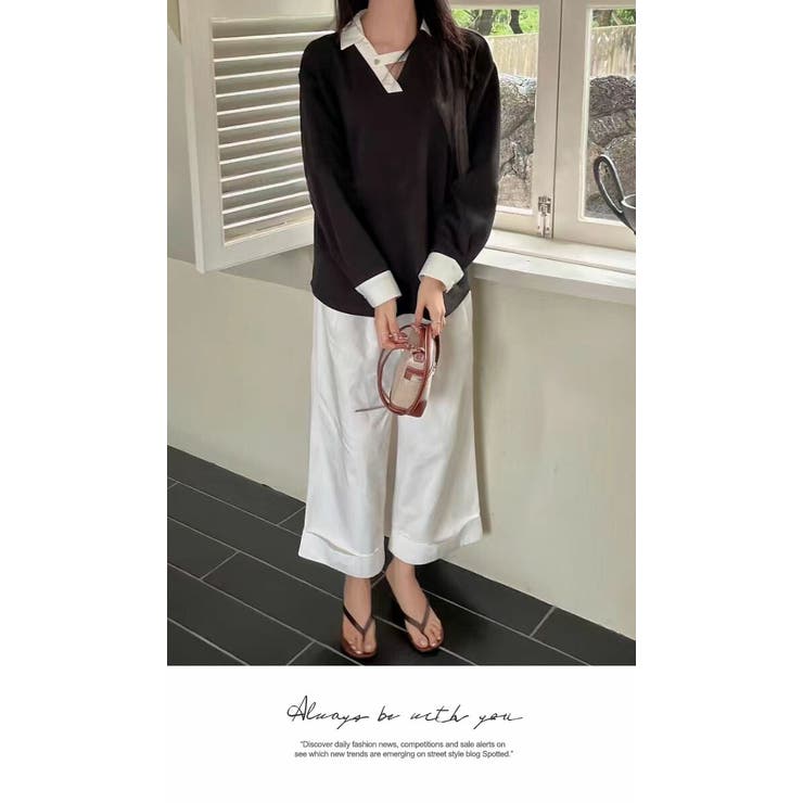 ストライプ 無地 フリーサイズ 半端袖 長袖 | LATTE | 詳細画像8 