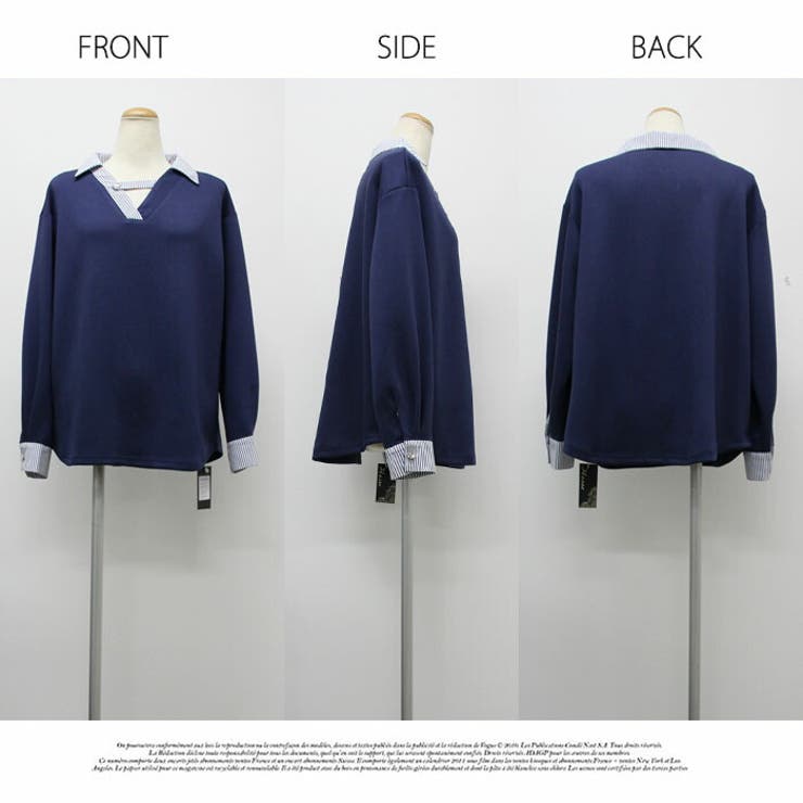 ストライプ 無地 フリーサイズ 半端袖 長袖 | LATTE | 詳細画像10 