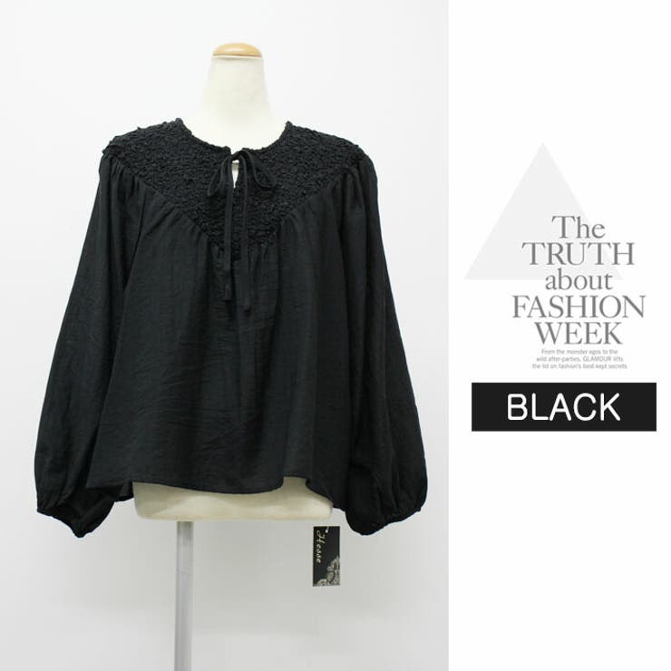 刺繍ブラウス 長袖 カジュアル 上品 ナチュラルTシャツ 長袖  カジュアル | LATTE | 詳細画像11 