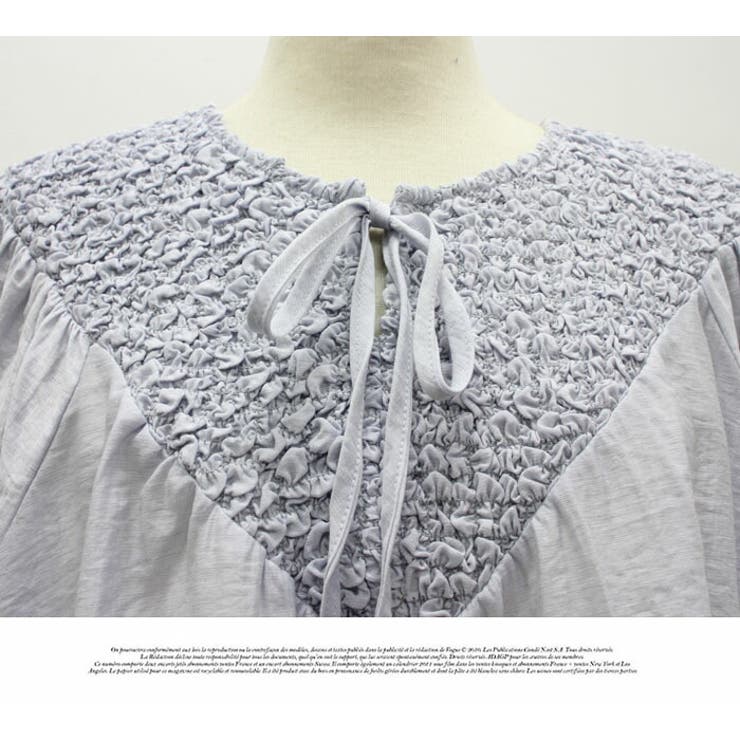 刺繍ブラウス 長袖 カジュアル 上品 ナチュラルTシャツ 長袖  カジュアル | LATTE | 詳細画像7 