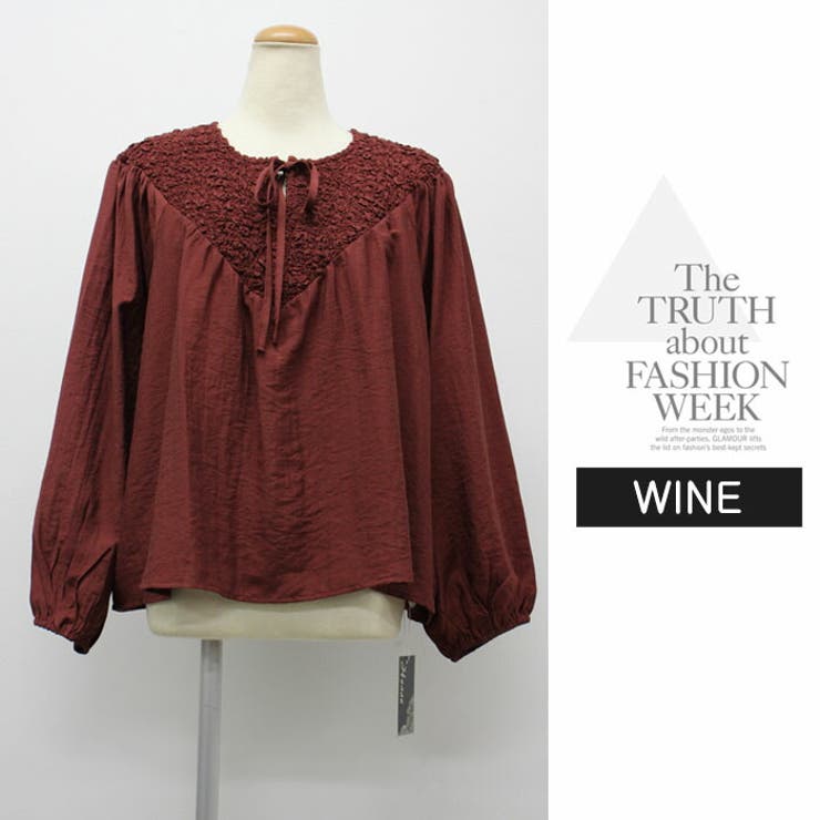 刺繍ブラウス 長袖 カジュアル 上品 ナチュラルTシャツ 長袖  カジュアル | LATTE | 詳細画像10 