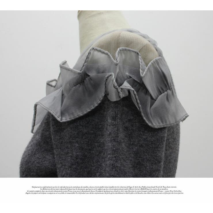 トップス カットソー おしゃれ レース  無地 長袖 レイヤード シンプル | LATTE | 詳細画像8 