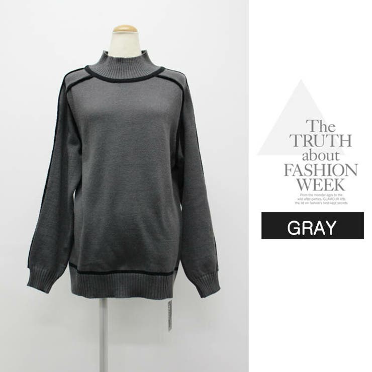 トップス レディース  ニット無地 長袖 女性 大人 かわいい シンプル | LATTE | 詳細画像10 