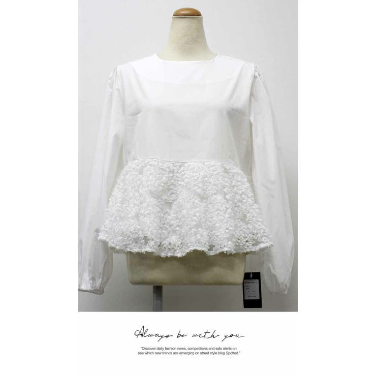 WHITE | きれいめ ナチュラル 大人しい 通勤 長袖 秋冬 スタンダード ブラウス | LATTE