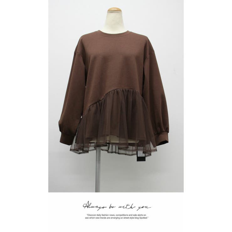 長袖 カジュアル チュニック 体型カバー ゆったり ナチュラル | LATTE | 詳細画像5 