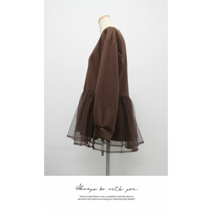 長袖 カジュアル チュニック 体型カバー ゆったり ナチュラル | LATTE | 詳細画像6 