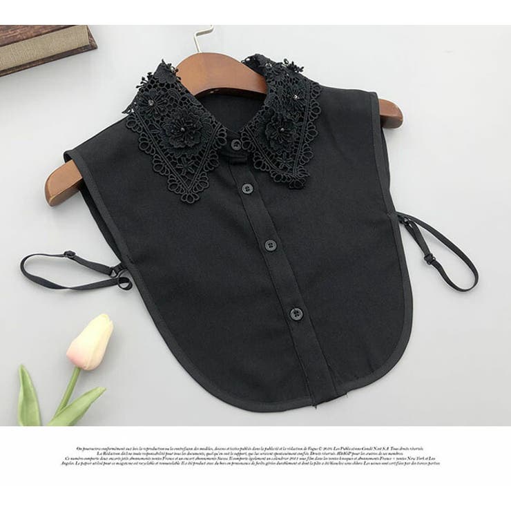 BLACK | つけ襟 レディース ブラウス付け襟 シャツ 付け衿 ブラウス レイヤード | LATTE