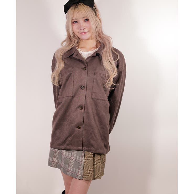 フェイク スウェード シャツJK / LL25FSSH01 | lattelatte | 詳細画像35 