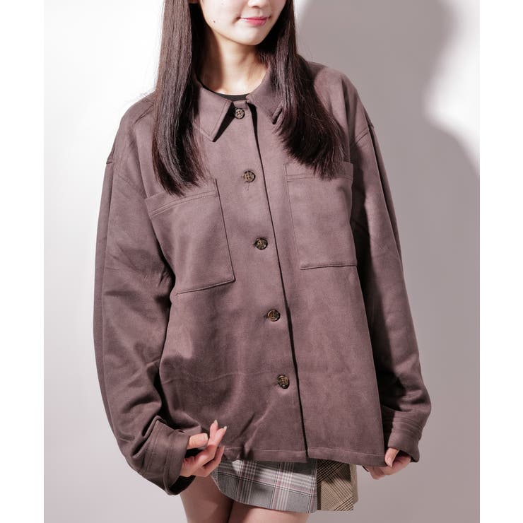 フェイク スウェード シャツJK / LL25FSSH01 | lattelatte | 詳細画像1 