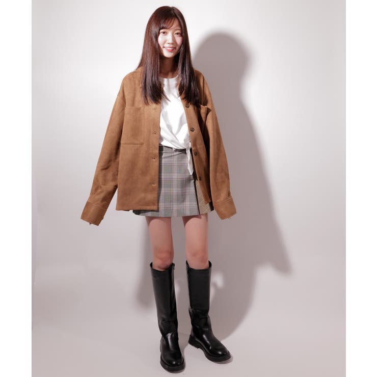 フェイク スウェード シャツJK / LL25FSSH01 | lattelatte | 詳細画像7 