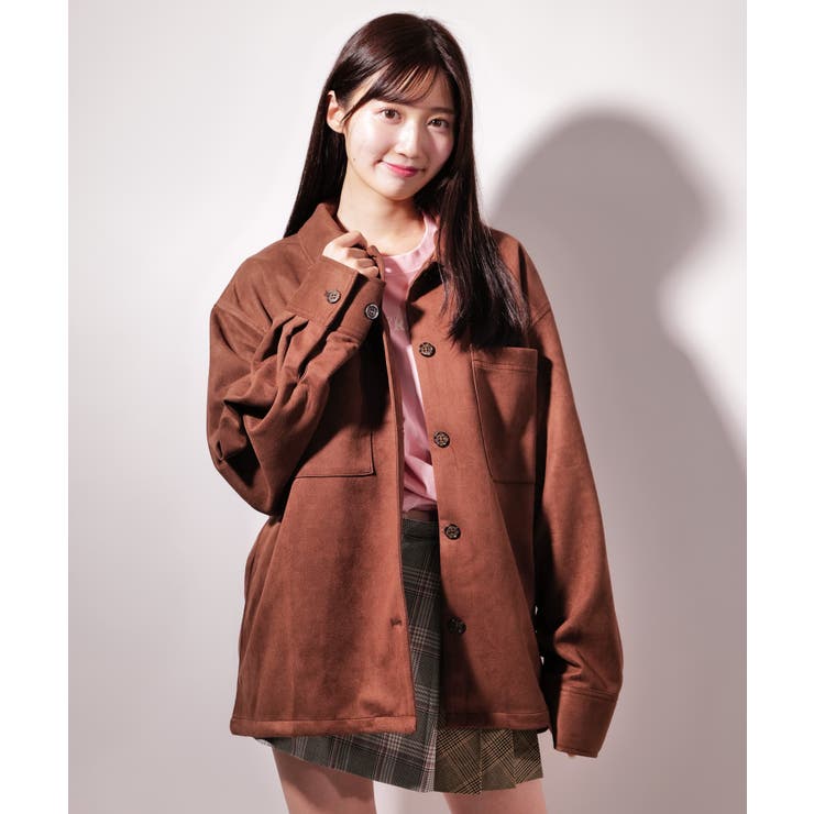 フェイク スウェード シャツJK / LL25FSSH01 | lattelatte | 詳細画像10 