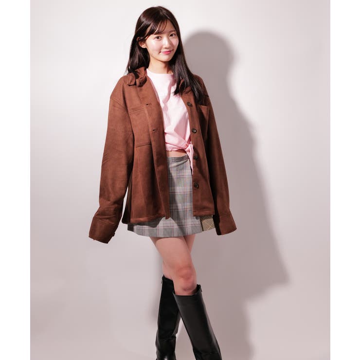 フェイク スウェード シャツJK / LL25FSSH01 | lattelatte | 詳細画像14 