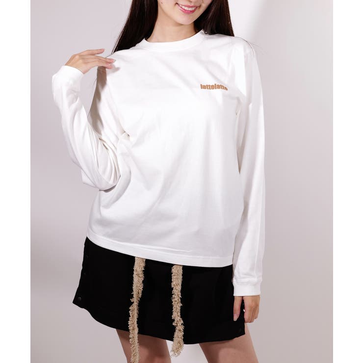 latteto 胸ロゴ ロングスリーブT-sh  | lattelatte | 詳細画像13 