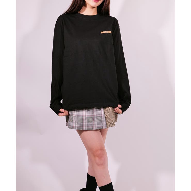 latteto 胸ロゴ ロングスリーブT-sh  | lattelatte | 詳細画像5 