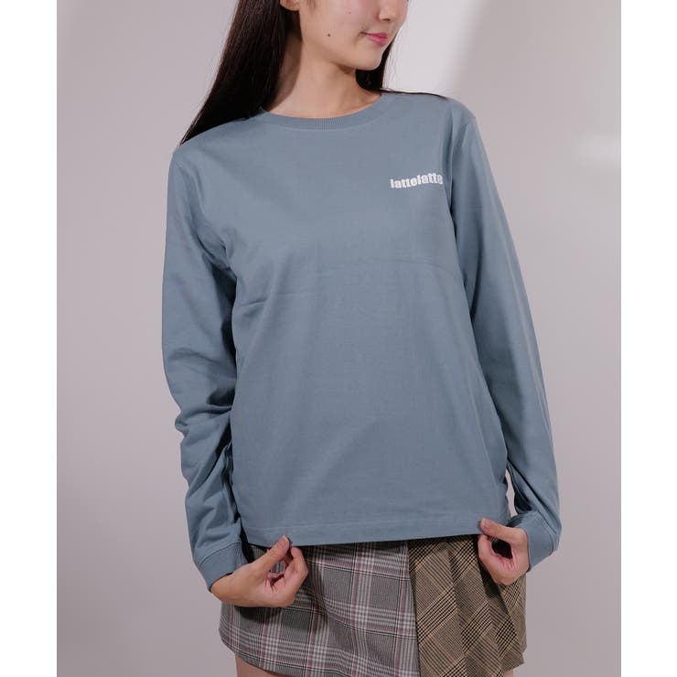 latteto 胸ロゴ ロングスリーブT-sh  | lattelatte | 詳細画像25 