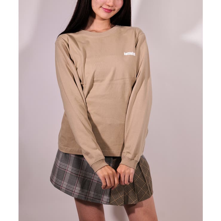 latteto 胸ロゴ ロングスリーブT-sh  | lattelatte | 詳細画像30 