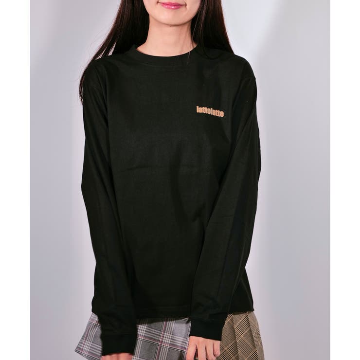latteto 胸ロゴ ロングスリーブT-sh  | lattelatte | 詳細画像4 