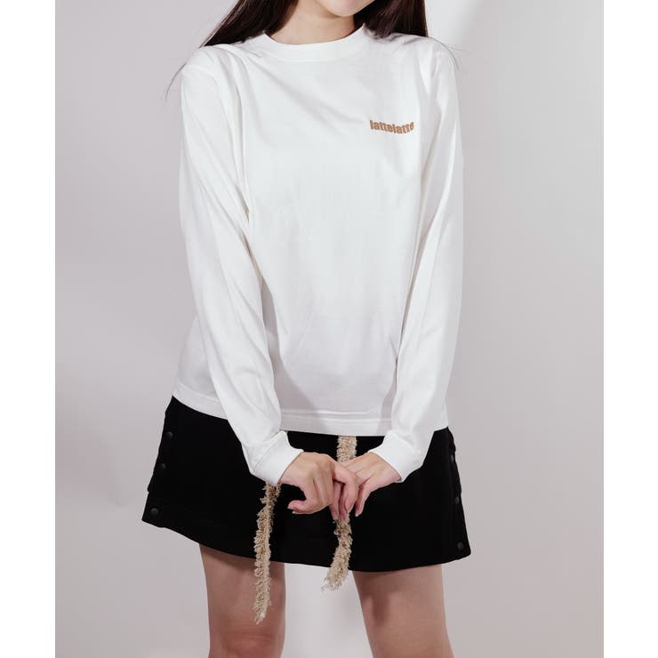 latteto 胸ロゴ ロングスリーブT-sh  | lattelatte | 詳細画像11 