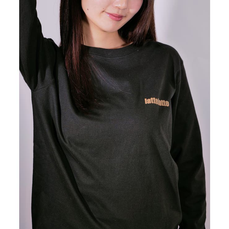 latteto 胸ロゴ ロングスリーブT-sh  | lattelatte | 詳細画像3 