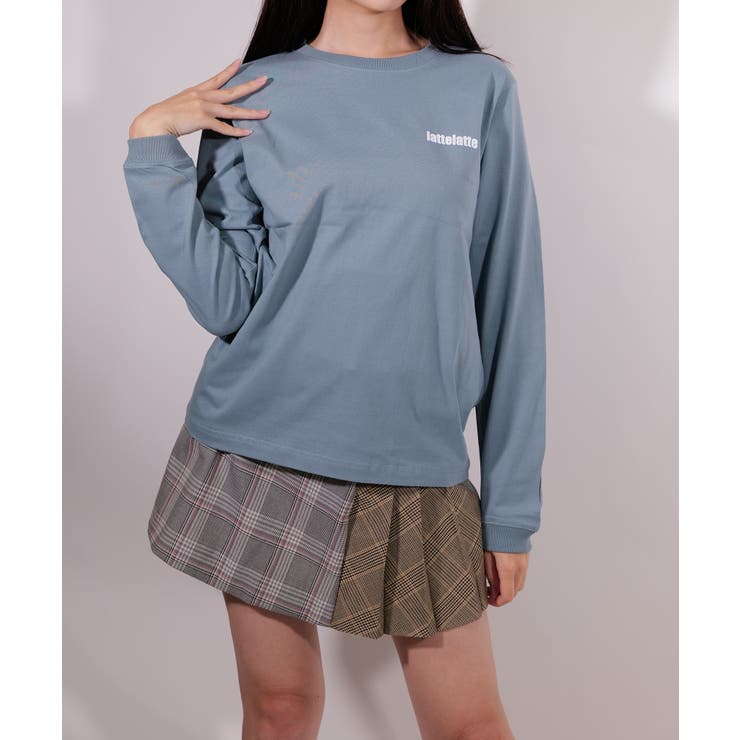 latteto チェック切り替えミニスカート | lattelatte | 詳細画像9 