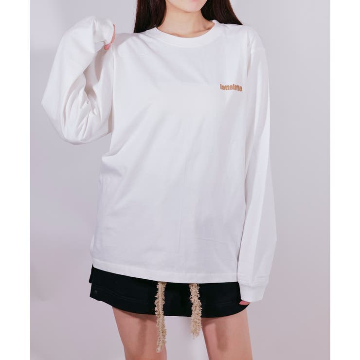 latteto 胸ロゴ ロングスリーブT-sh  | lattelatte | 詳細画像14 