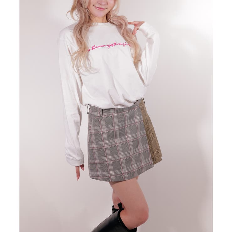 latteto メッセージ ロングスリーブT-sh / LT25LSTSH03 | lattelatte | 詳細画像4 