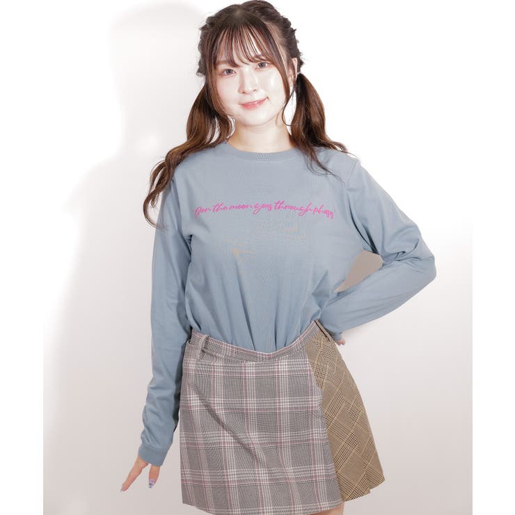 latteto メッセージ ロングスリーブT-sh / LT25LSTSH03 | lattelatte | 詳細画像8 