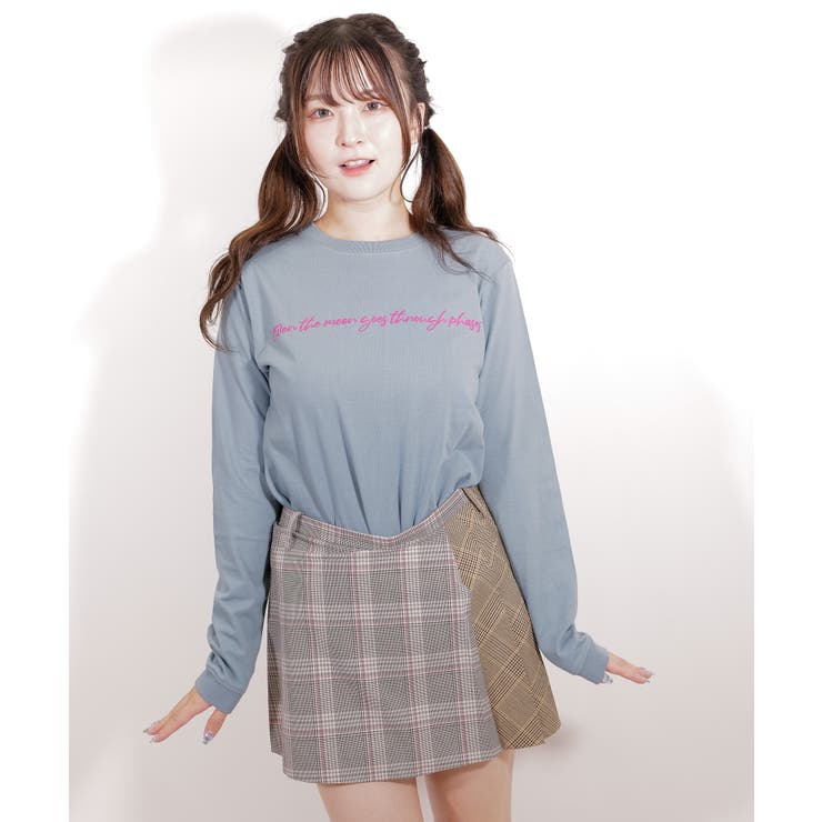 latteto メッセージ ロングスリーブT-sh / LT25LSTSH03 | lattelatte | 詳細画像9 