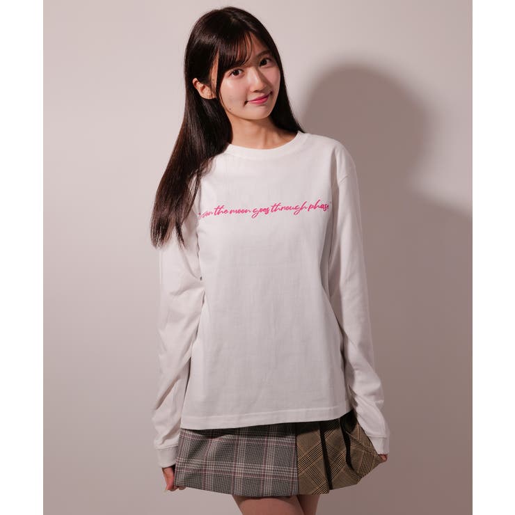 latteto メッセージ ロングスリーブT-sh / LT25LSTSH03 | lattelatte | 詳細画像16 