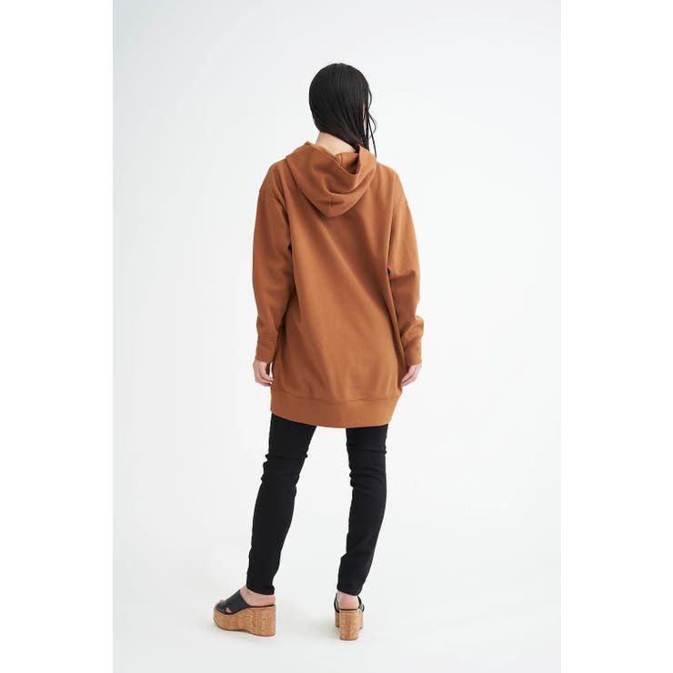 Womens HYBRID SWEAT P/O TUNIC HOODY | LaunchPark | 詳細画像8 