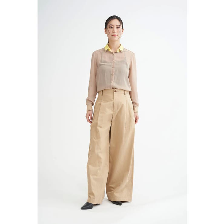 Women's LIGHT CHINO TROUSERS | LaunchPark | 詳細画像7 