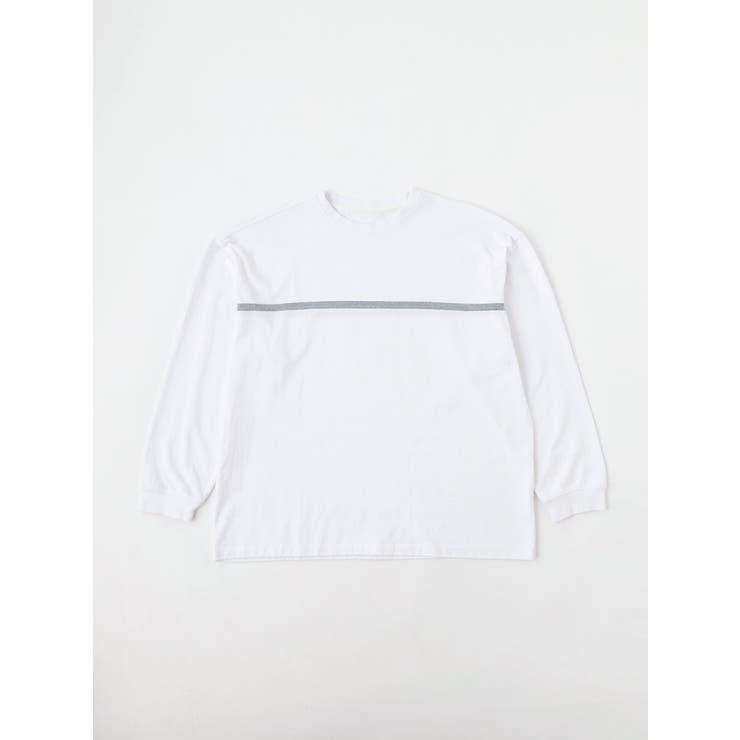 WHITE | DAILY L/S BORDER TEE | LaunchPark