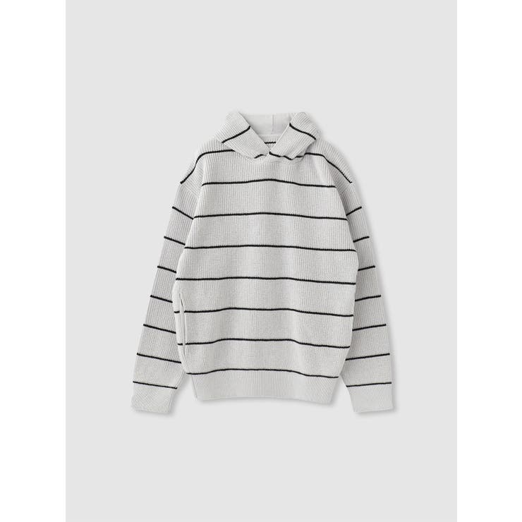 LIGHT GREY | CT COLLAB STRIPED HOODY | LaunchPark