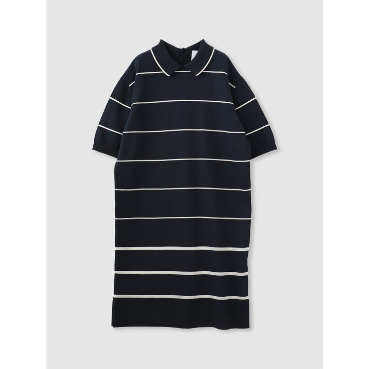 NAVY | CT COLLAB KNITTED DRESS | LaunchPark