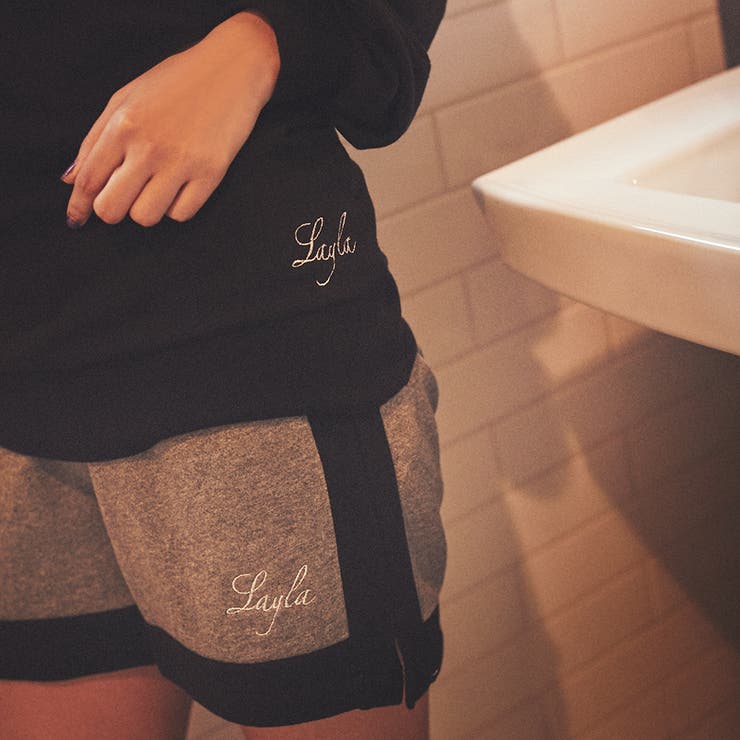 配色デザインスウェットトップス＆ショートパンツセット | LAYLA | 詳細画像8 