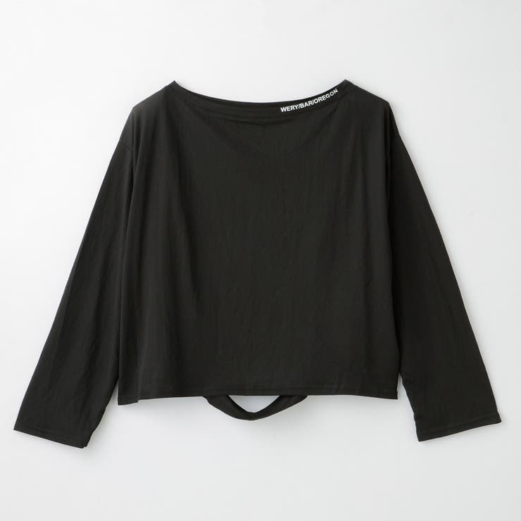 ボートネックバック英字カッティングTシャツ | LAYLA | 詳細画像9 