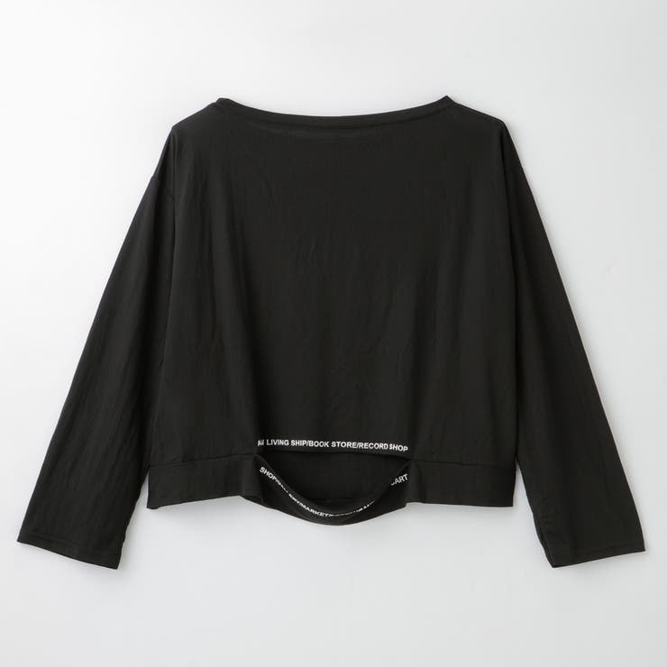 ボートネックバック英字カッティングTシャツ | LAYLA | 詳細画像10 