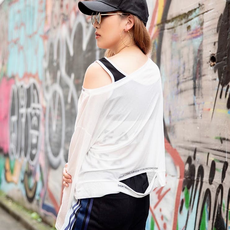 ボートネックバック英字カッティングTシャツ | LAYLA | 詳細画像11 