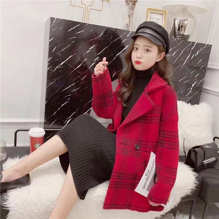 ⭐︎早い者勝ち⭐︎極美品⭐︎ CERFORD パターンチェックノーカラー  