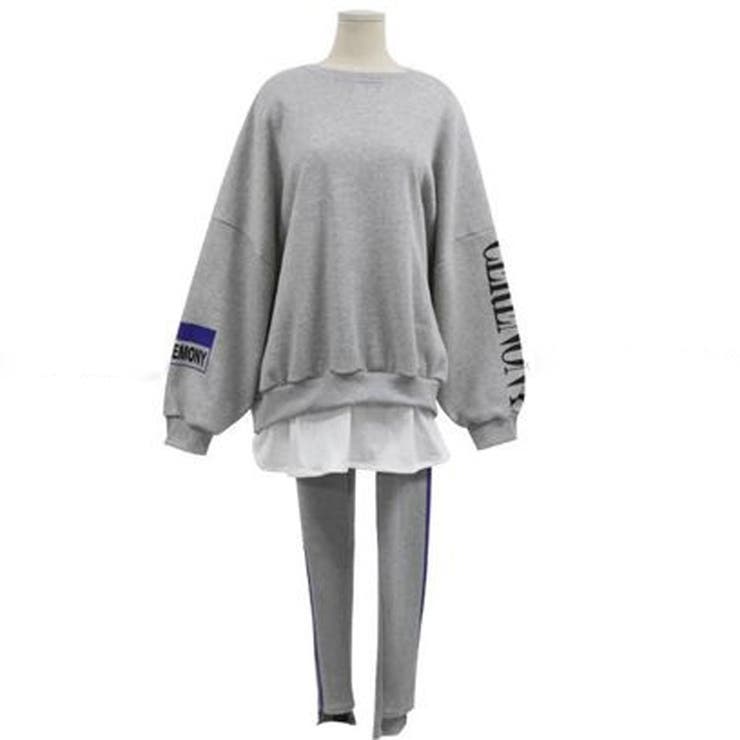 【韓国発】マルチ配色バックロゴスウェットセットアップ スウェット セットアップ | LAYLA | 詳細画像7 